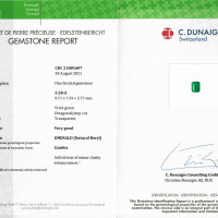 3.28 Ct. Emerald from Zambia Scan Report