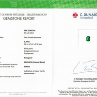 3.38 Ct. Emerald from Zambia Scan Report