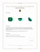 2.57 Ct. Emerald from Colombia Appraisal
