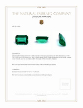 2.22 Ct. Emerald from Zambia Appraisal