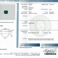 1.38 Ct. Emerald from Zambia Scan Report