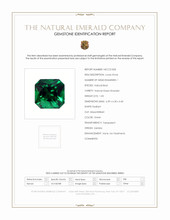 1.03 Ct. Emerald from Zambia Scan Report