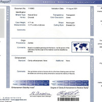 4.71 Ct. Emerald from Zambia Scan Report