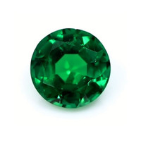 Emerald Pendant 1.04 Ct., 18K Yellow Gold Combination Stone