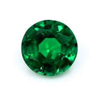 Solitaire Emerald Pendant 1.04 Ct., 18K White Gold Combination Stone