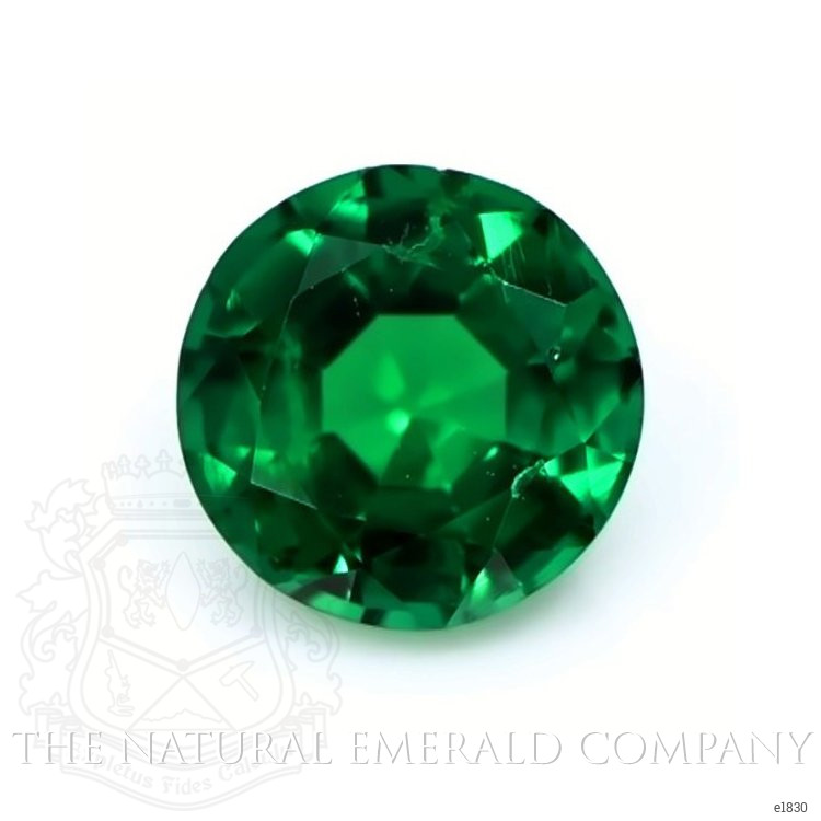Solitaire Emerald Pendant 1.04 Ct., 18K White Gold