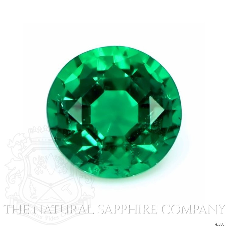 Antique Style Emerald Ring 0.98 Ct., 18K White Gold