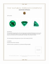 0.95 Ct. Emerald from Zambia Appraisal