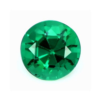  Emerald Ring 0.95 Ct., 18K Yellow Gold Combination Stone