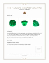 3.72 Ct. Emerald from Zambia Appraisal
