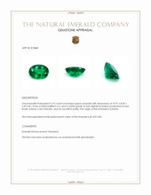 2.76 Ct. Emerald from Zambia Appraisal