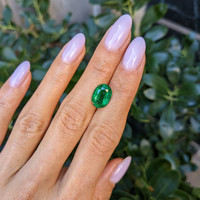 3.79 Ct. Emerald from Zambia Life Style