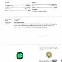9.36 Ct. Emerald from Zambia Scan Report