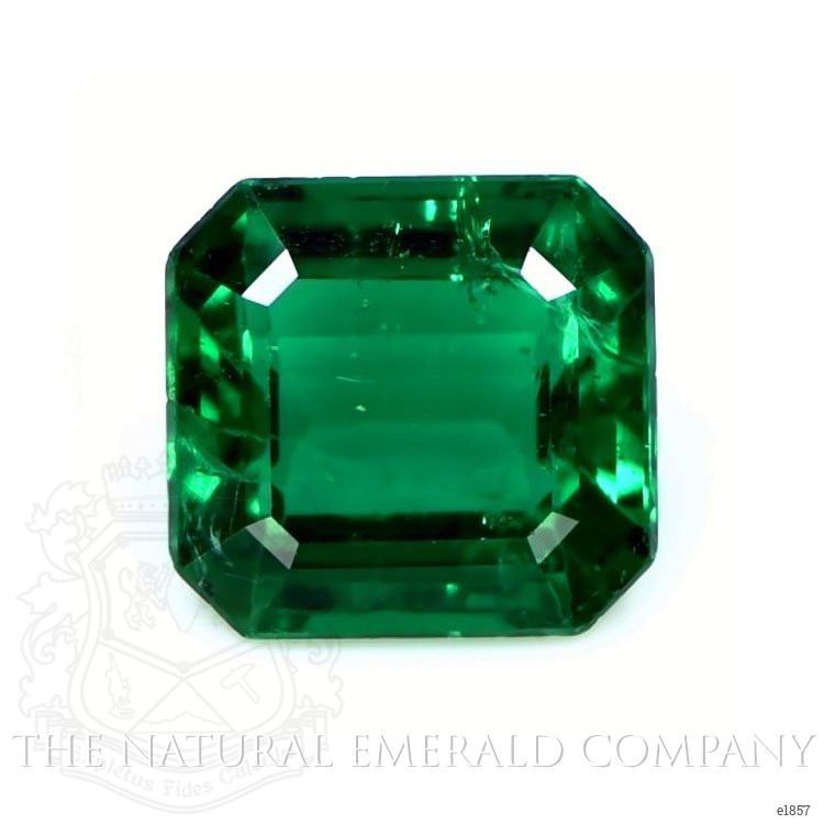 Men's Emerald Ring 2.03 Ct., 18K White Gold