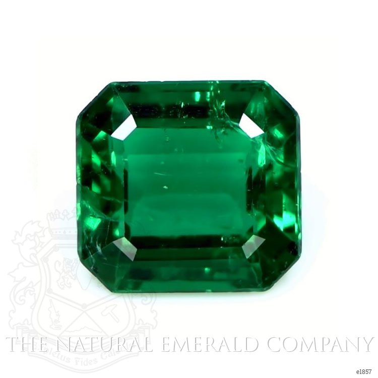 Men's Emerald Ring 2.03 Ct., 18K White Gold