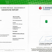 3.79 Ct. Emerald from Zambia Scan Report
