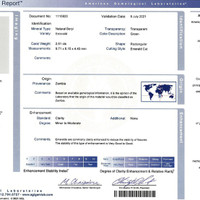 2.61 Ct. Emerald from Zambia Scan Report