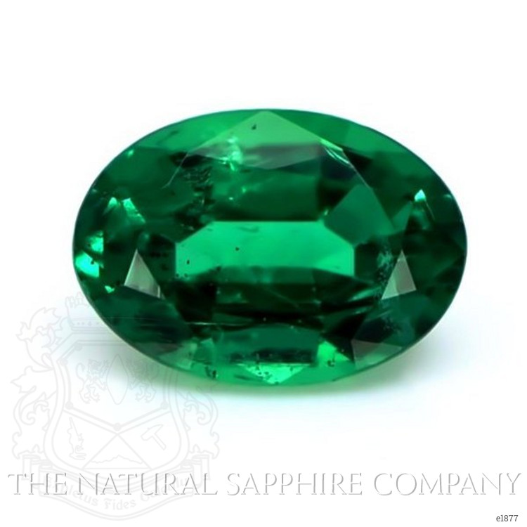  Emerald Ring 0.78 Ct., 18K White Gold