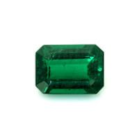Pave Emerald Ring 1.33 Ct., 18K Yellow Gold Combination Stone