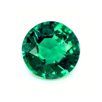  Emerald Pendant 1.18 Ct., 18K White Gold Combination Stone