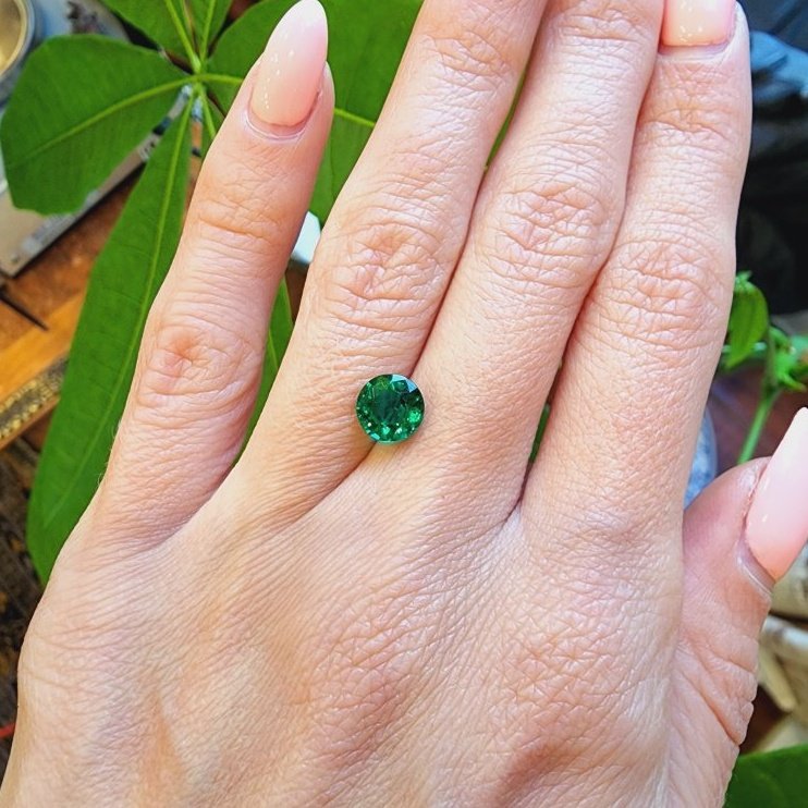 Emerald Ring 1.18 Ct. 18K White Gold | The Natural Emerald