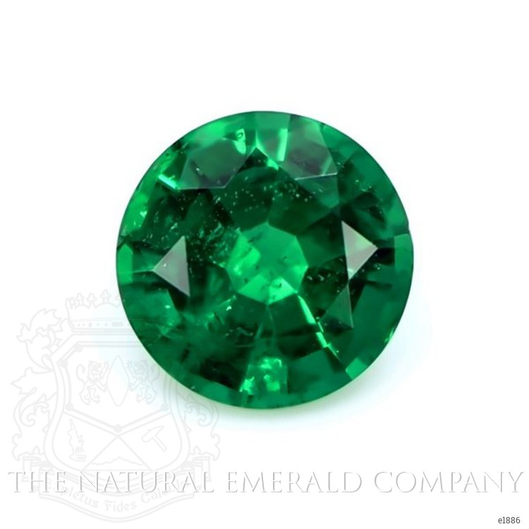 Bezel Emerald Ring 1.47 Ct., 18K White Gold