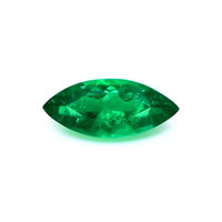Solitaire Emerald Ring 2.97 Ct., 18K White Gold Combination Stone