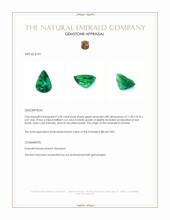 3.38 Ct. Emerald from Zambia Appraisal