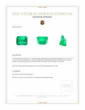 5.77 Ct. Emerald from Colombia Appraisal