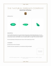 2.76 Ct. Emerald from Zambia Appraisal