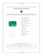 0.88 Ct. Emerald from Zambia Scan Report