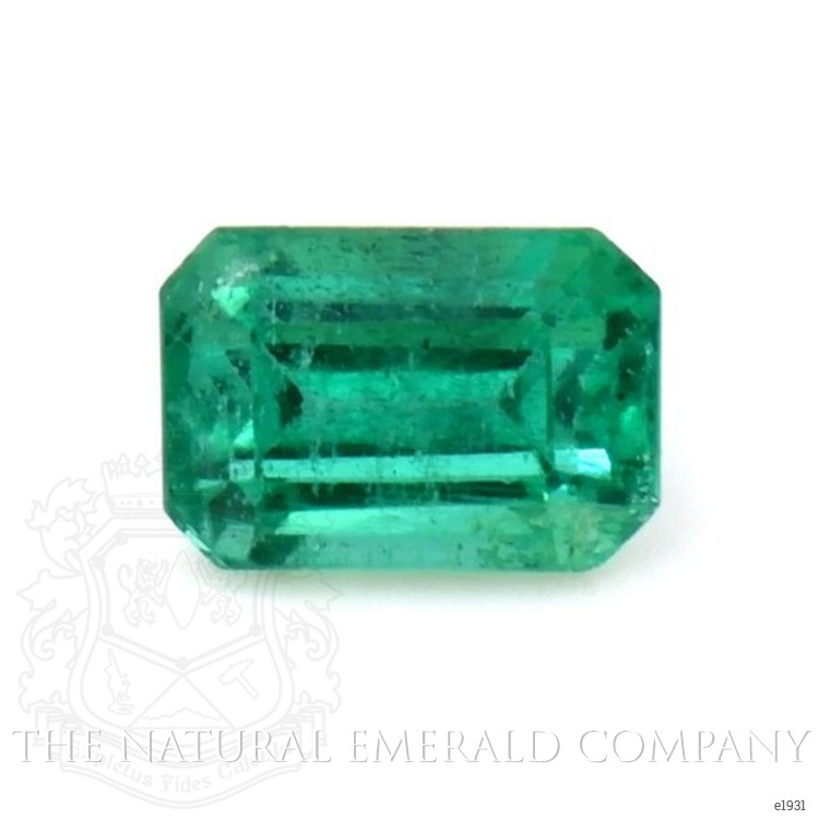 Emerald Ring 0.88 Ct. 18K White Gold