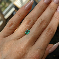 0.43 Ct. Emerald from Zambia Life Style