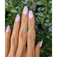 0.68 Ct. Emerald from Zambia Life Style