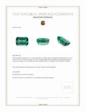 1.41 Ct. Emerald from Zambia Appraisal