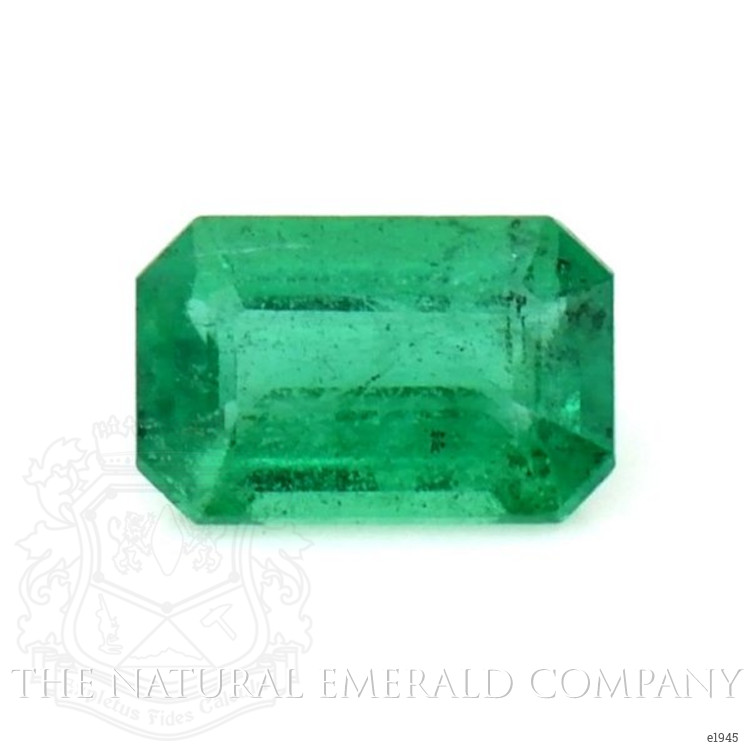Pave Emerald Ring 0.41 Ct., 18K Yellow Gold