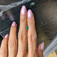 0.53 Ct. Emerald from Zambia Life Style