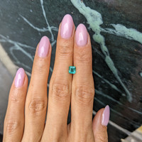0.76 Ct. Emerald from Zambia Life Style