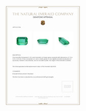 1.03 Ct. Emerald from Zambia Appraisal