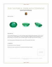 1.14 Ct. Emerald from Zambia Appraisal