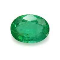 Vedic Emerald Ring 0.89 Ct., 18K Yellow Gold Combination Stone