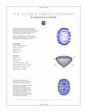 0.90 Ct. Emerald from Zambia 3 D Scan Report