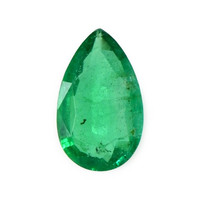  Emerald Necklace 0.86 Ct. 18K White Gold Combination Stone