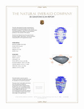 0.86 Ct. Emerald from Zambia 3 D Scan Report