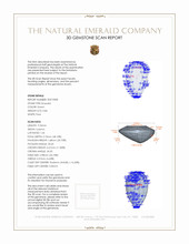 0.86 Ct. Emerald from Zambia 3 D Scan Report