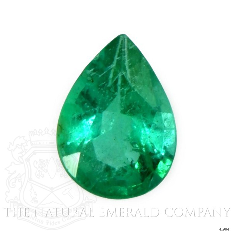 Emerald Ring 0.73 Ct. 18K White Gold