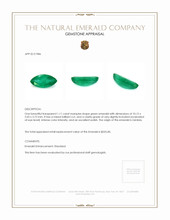 1.11 Ct. Emerald from Zambia Appraisal