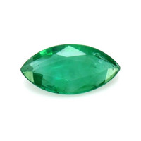  Emerald Ring 0.70 Ct. 18K Yellow Gold Combination Stone
