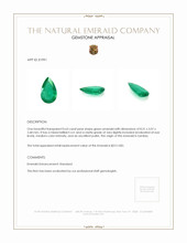 0.63 Ct. Emerald from Zambia Appraisal