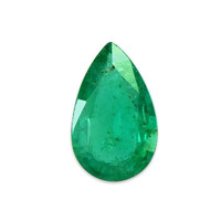  Emerald Pendant 0.63 Ct., 18K White Gold Combination Stone